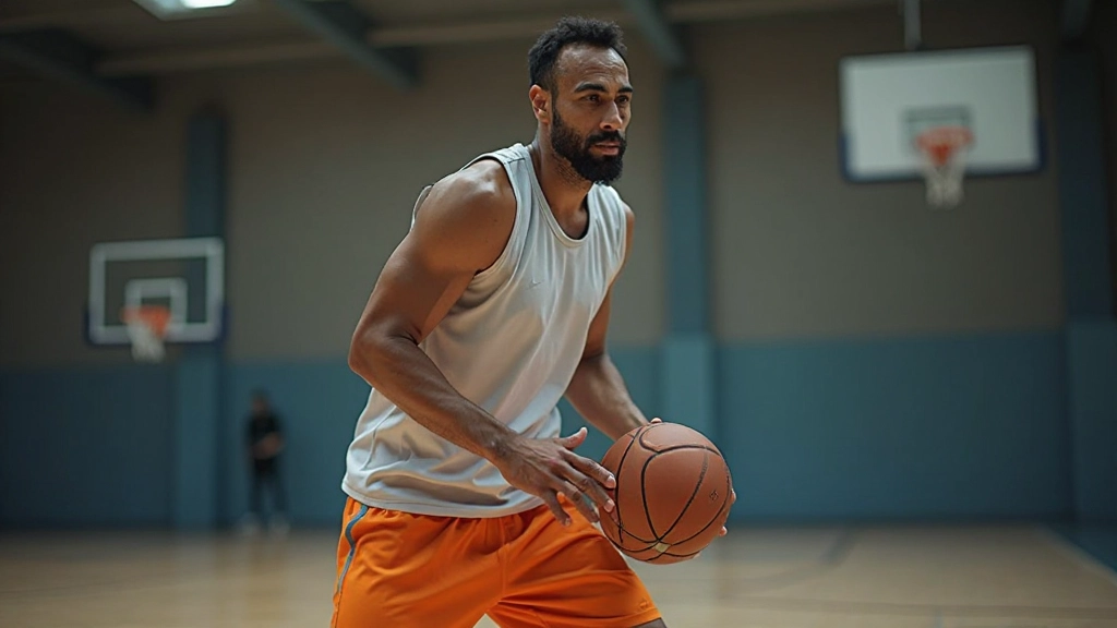 لاعب يظهر الموقف الصحيح للمراوغة المنخفضة والفعالة