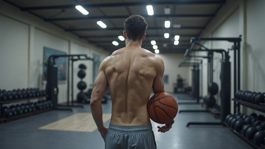 برنامج تمرين لياقة بدنية متخصص لكرة السلة مع معدات رياضية احترافية