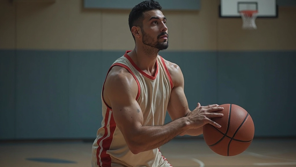 تصوير توضيحي لموقف اللاعب الصحيح عند التصويب مع تحديد زوايا الجسم والقدمين